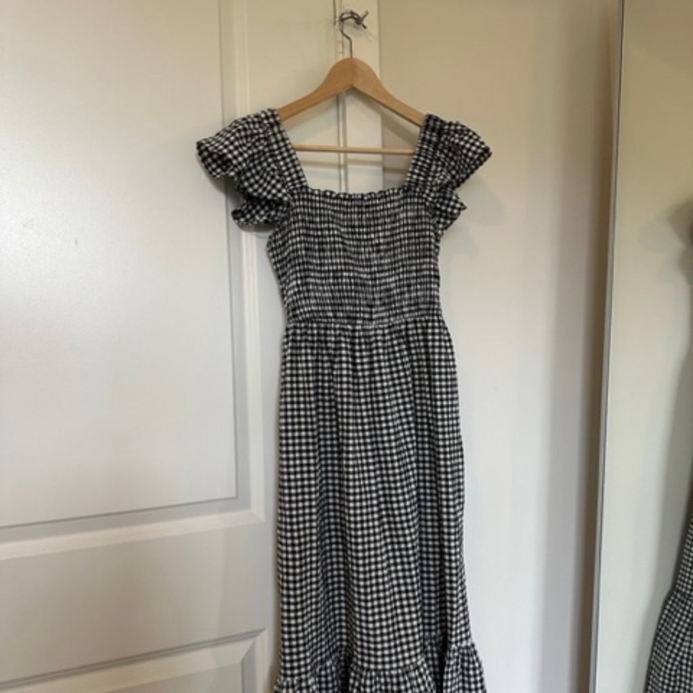 Gingham Midi Dress